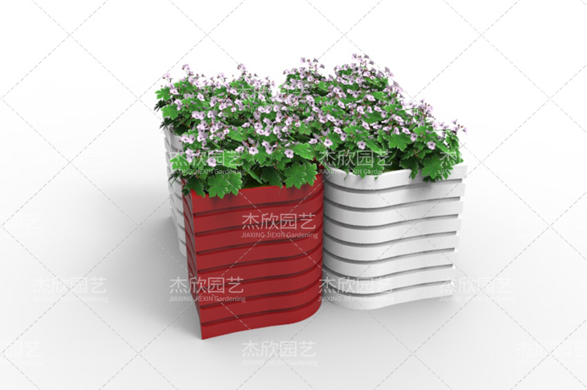 PVC四葉草異色花箱