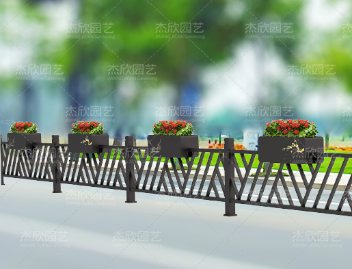 國風(fēng)時代不銹鋼道路花箱護欄鈑金花箱