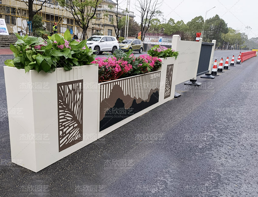 悠然南山不銹鋼花箱道路隔離花箱