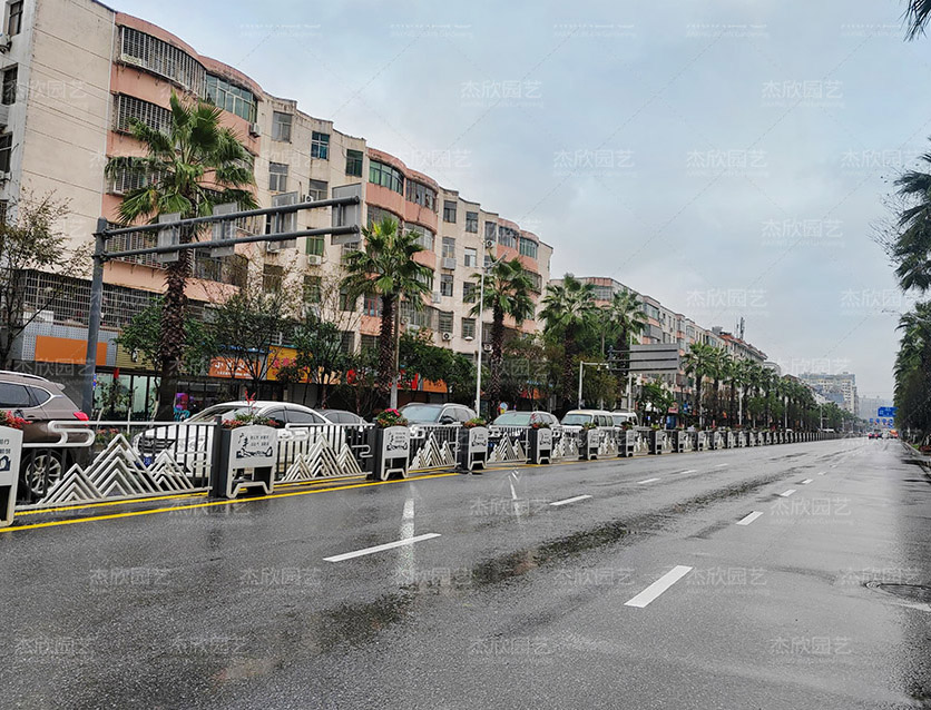 不銹鋼花箱花箱護(hù)欄江西廣豐案例