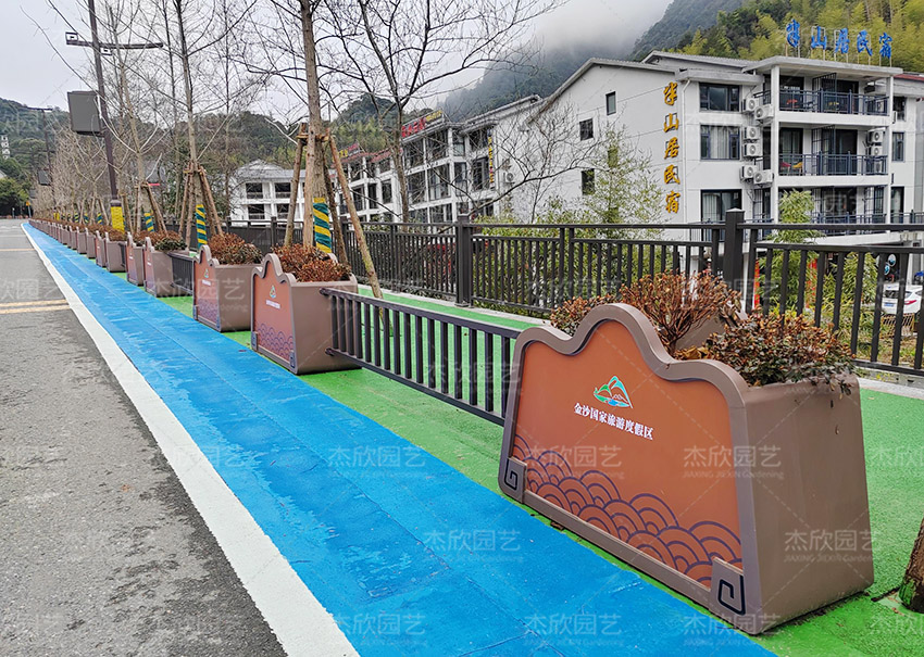 道路隔離花箱江西案例